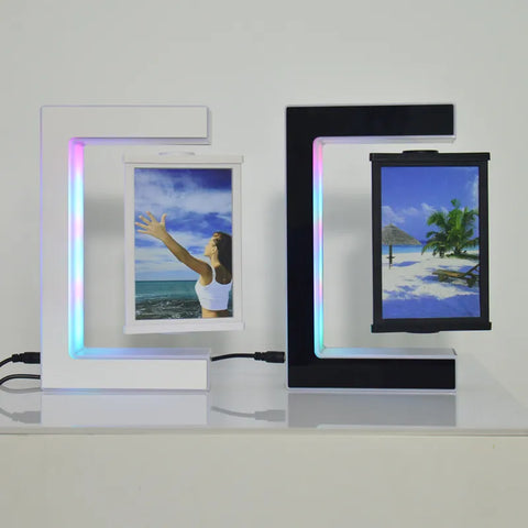 Magnetic Levitating Picture Photo Frame Creative Night Light With Led Lights Display Birthday Christmas Gift