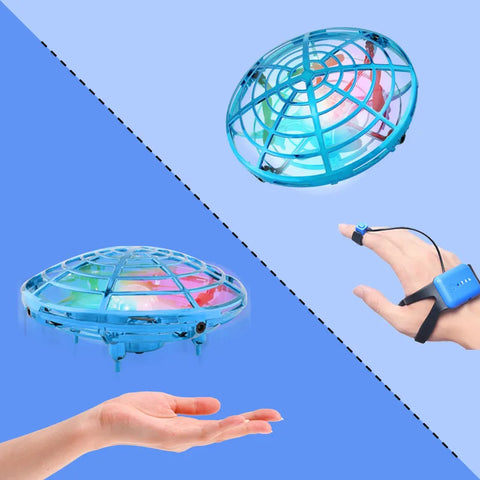 Mini Watch RC UFO Drone With Light | Gesture Sensing Quadcopter Anti-collision Flying Ball Helicopter Drones Toys for children
