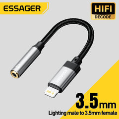 USB Type-C to 3.5mm AUX Headphone Adapter | Aluminum Alloy Audio Converter