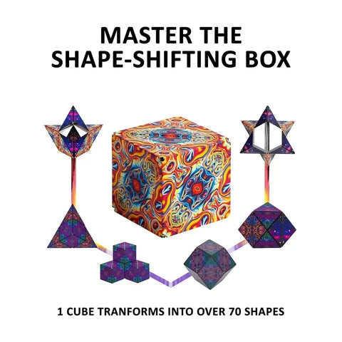 Geometric Variable Magnetic Cube Anti-Stress | 3D Decompression Hand Flip Puzzle Cube Children's Decompression Toy