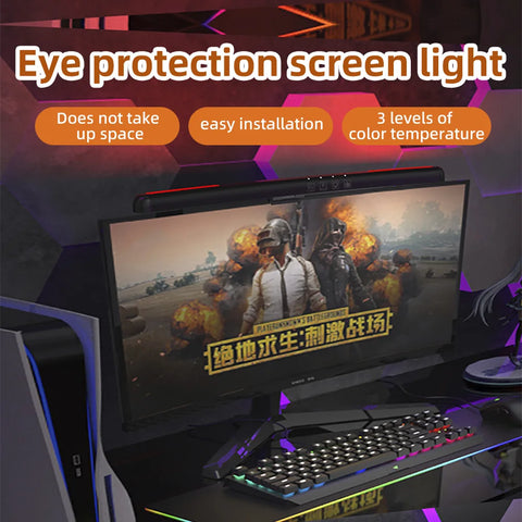 USB Stepless Dimming Screen Hanging Lights Curved Screen Monitor Light Bar RGB Background Atmosphere Desk Lamp Monitor Light Bar