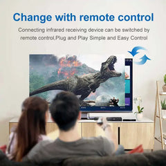 3-Port HDMI 4K Switch 3×1 with IR Remote Control, 4K@30Hz, 1080P & 3D