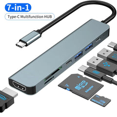 5-in-1 USB-C Docking Station with HDMI 4K 30Hz, USB 3.0 and 87W Charging