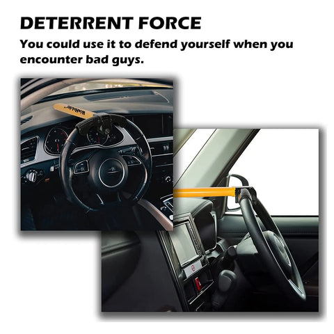 Universal Car Steering Wheel Lock | High-Security Theft Deterrent