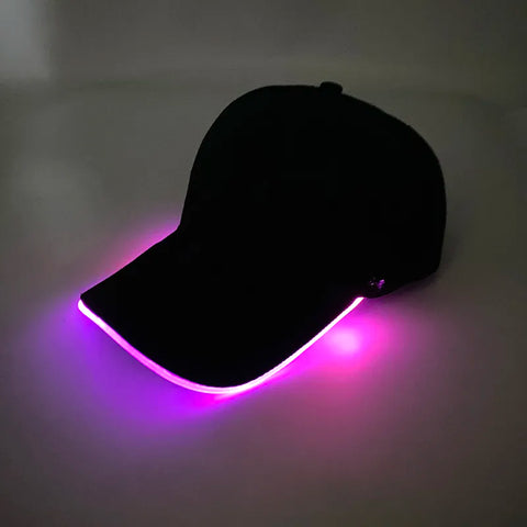 Glowing Baseball Cap For Holiday Light Up Supplies Fluorescent Party Props Luminous Blinky Lights Hat