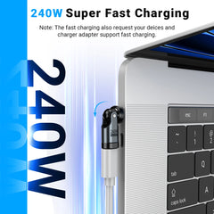 360° Rotating USB Type-C to Type-C Data Transfer & Fast Charging Adapter 20V/5A Metal Connector