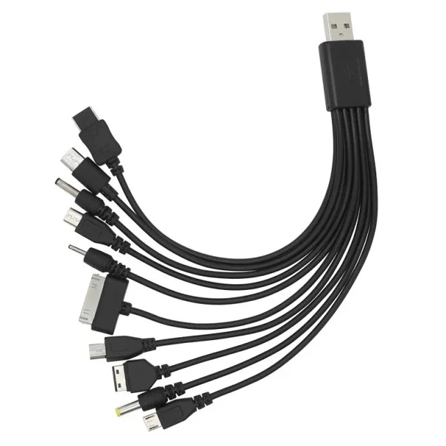 10-in-1 Multi Charging Cable for Smart Devices | Universal Fast Charging USB Cable
