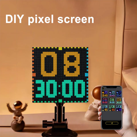 LED Pixel Display Screen App Control LED | Car Sign Screen with 32x32 Pixel Custom Text Pattern Animation Programmable LED Screen