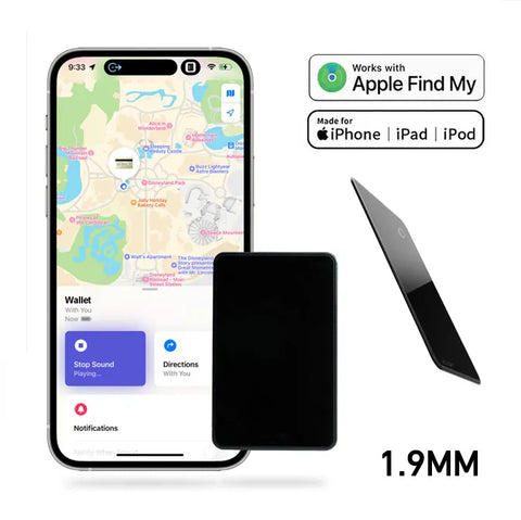 Smart GPS Card Finder Wallet tracker Finder | NFC function Find My Tag AirTag Tracker Locator Finder for Iphone iPad Android
