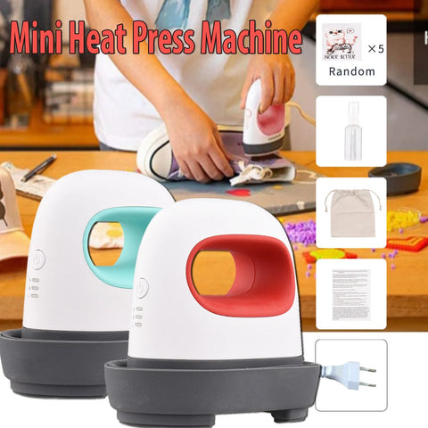 Portable Handheld Iron | Portable Mini Iron Heat Press Machine Short Sleeve DIY Label Hot Stamping Machine T-Shirt Printing Easy Heating Transfe