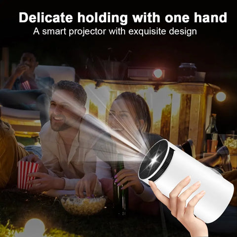 Portable Handheld Projector | Magcubic Projector Hy300 4K Android 11 Dual Wifi6 200 ANSI Allwinner H713 BT5.0 1080P 1280*720P Home Cinema Outdoor Projector