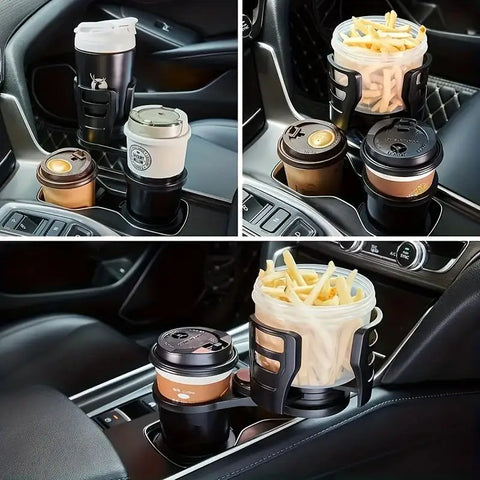 Car Cup Holder Expander For Car Adapter Adjustable Multifunctional | Dual Cup Holder With Phone Holder Aromatherapy Organizer