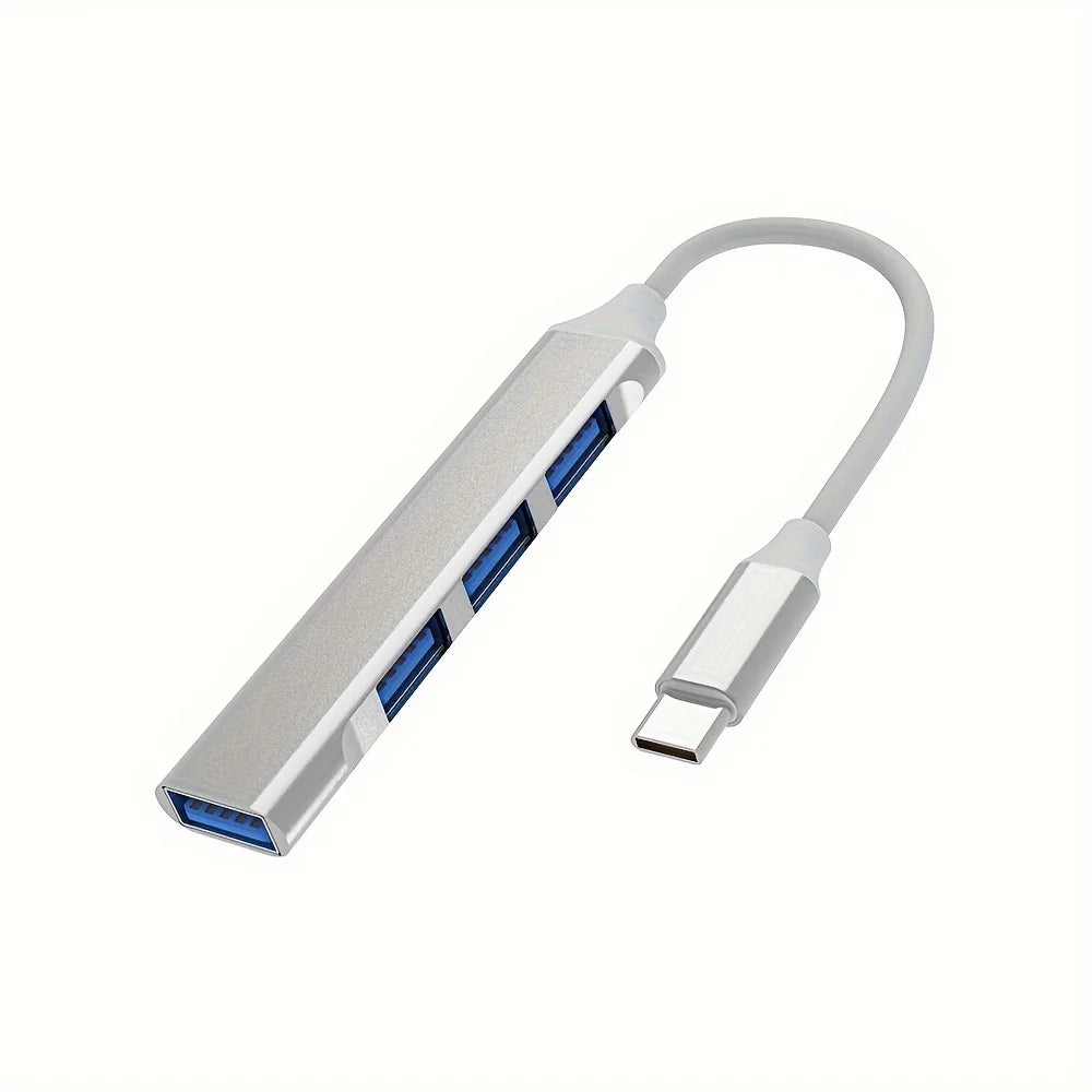 4-Port USB Type-C OTG Hub USB 2.0 Multi-Port Adapter with Card Reader