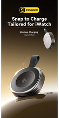 Magnetic Wireless Charger for Apple Watch | Portable Type-C Charging Station