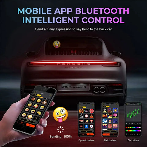 Smart App Control LED Car Sign Display Screen | Window Pixel Custom Text Pattern Animation Programmable Screen Home Bar Shop Decor