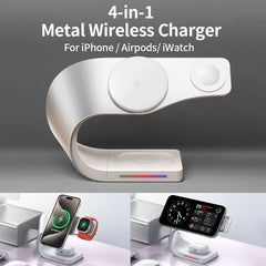 4-in-1 Magnetic 15W Wireless Charging Station