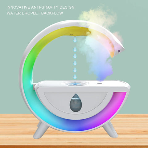 Air Anti-Gravity Diffuser |  Water Droplet Anti-gravity Diffuser USB Charging RGB Night Light Creative Aromatherapy Machine Anti-Gravity Home Fogger Diffuser