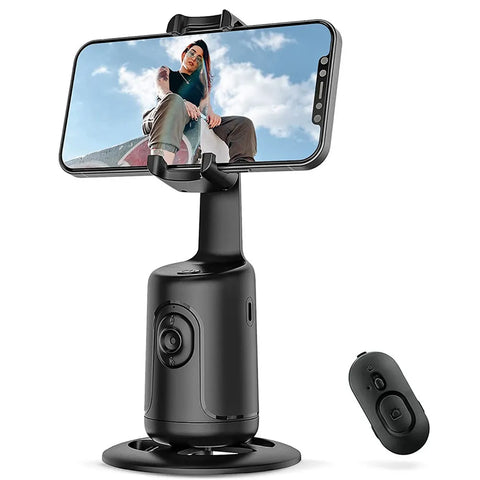 360° Auto Face Tracking Gimbal Stabilizer | Auto AI Smart Gimbal Tripod Phone Holder Photography For Tiktok Live video Vlog