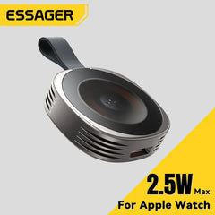 Magnetic Wireless Charger for Apple Watch | Portable Type-C Charging Station