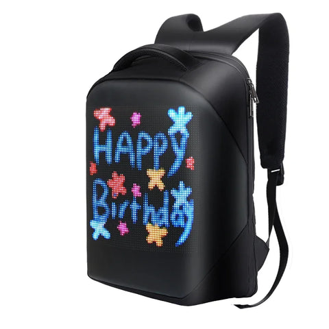 LED Backpack 3.0 Waterproof BLUETOOH Version | Smart LED Screen Dynamic Advertising Backpack Cellphone Control Laptop Bag