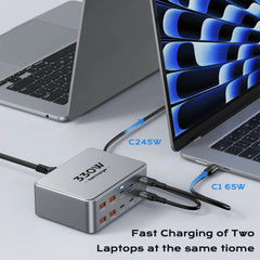330W GaN 10-Port Fast Charging Station | 100W PD3.0 USB-C Charger for Laptops & Phones