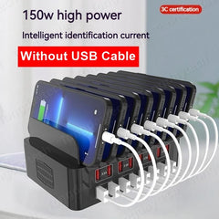 150W 16-Port USB & Type-C Charging Station | Multi Device Desktop Charger