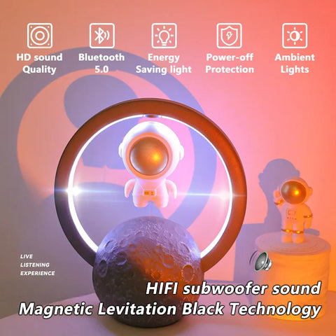 Magnetic Levitation Bluetooth Speaker Astronaut | Home Creative Mini Radio Outdoor Wireless Subwoofer Portable Audio