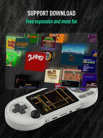 DATA FROG SF2000 Portable Handheld Game Console | 3 Inch IPS Retro Game Consoles Built-in 6000 Games Retro Video Games For Kids