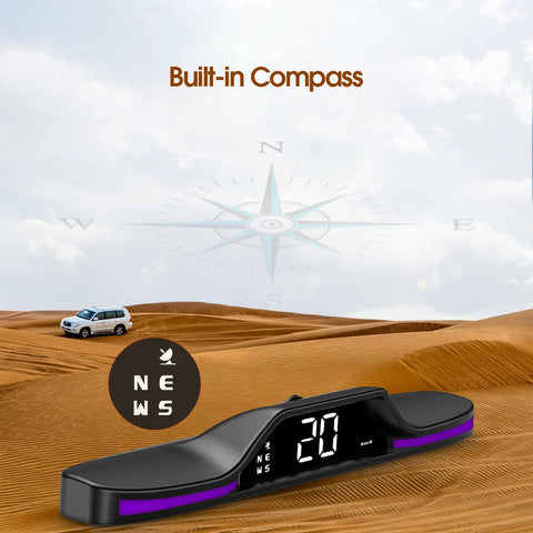 Universal GPS Speedometer For Boat Car Gadget | Accessories On Board Head Up Display Motorcycle Digital Car Speedometer Compass 5V
