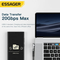 USB Type-C Magnetic Adapter 20Gbps 5A | 4K Video Data Transfer Connector