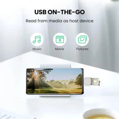 USB-A to USB Type-C Adapter | USB Type-C Converter for Charging & Data Transfer