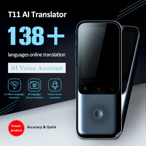 Portable Audio Translator 138 Language | Smart Translator Offline In Real Time Smart Voice AI Voice Photo Translator