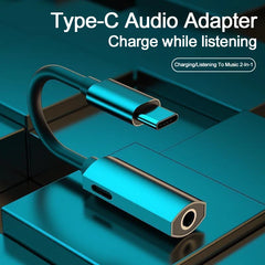 USB-C to 3.5mm Headphone Adapter with Fast Charging