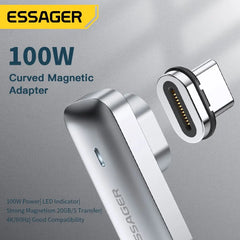 USB Type-C Magnetic Adapter 20Gbps 5A | 4K Video Data Transfer Connector