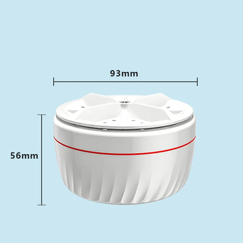 USB  Travel Washer  Washing Air Bubble Machine | Ultrasonic Rotating Turbine Washing  Machine for Socks Underwear Wash Dishes