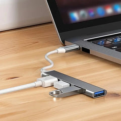 4-Port USB Type-C OTG Hub USB 2.0 Multi-Port Adapter with Card Reader