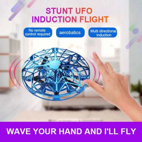 Colorful  Anti-collision Flying Helicopter Magic Hand | UFO Ball Aircraft Sensing Mini Induction Drone Kids Electric Toy Gift
