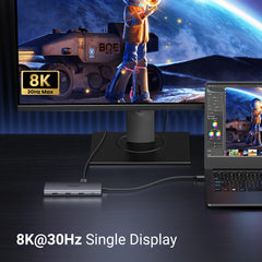 10-in-1 USB-C Docking Station with Dual HDMI 8K, 4K 60Hz, Gigabit Ethernet & 100W PD