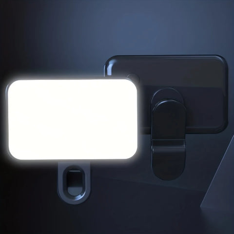 Portable Mini Selfie Fill Light | Rechargeable 3 Modes Adjustable Brightness Clip On For Mobile Phone Computer Fill Light