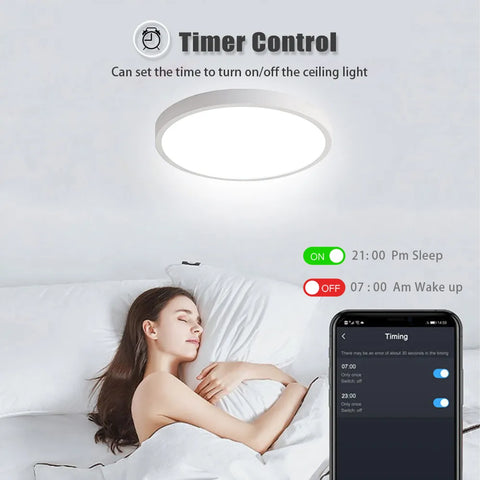 Zigbee 3.0 Smart Ceiling Light Wifi RGBCW | Led Ceiling Lamp Livingroom Home Decoration Smart Lamp For Alexa, Google Home
