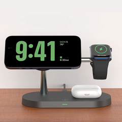 3 in 1 Magnetic Wireless Charging Station 15W for iPhone 12/13/14/15/16/17, Apple Watch & AirPods