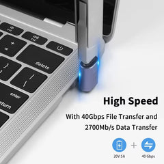 USB-C 3.1 OTG Adapter 100W Fast Charging 40Gbps Data Transfer 8K/4K Extension Connector