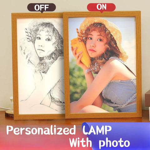Personalized Photo Custom Light Painting Wall Lamp Customized Valentine's Day Wedding Anniversary Birthday 3D Night Light Gifts